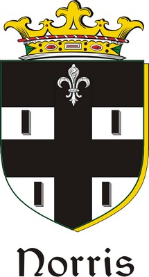 Thumbnail Norris Family Crest / Irish Coat of Arms Image Download