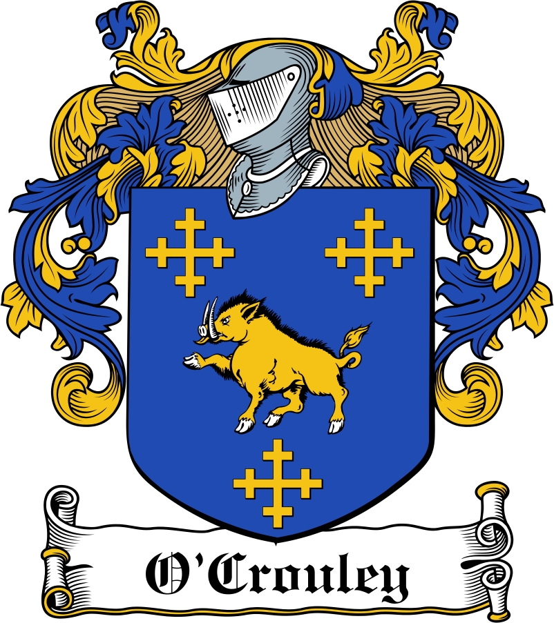 Thumbnail O&lsquo;Crouley Family Crest / Irish Coat of Arms Image Download