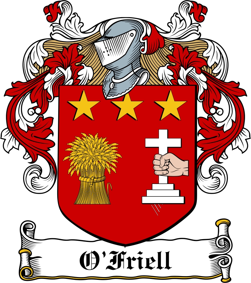 Thumbnail O‘Friell Family Crest / Irish Coat of Arms Image Download