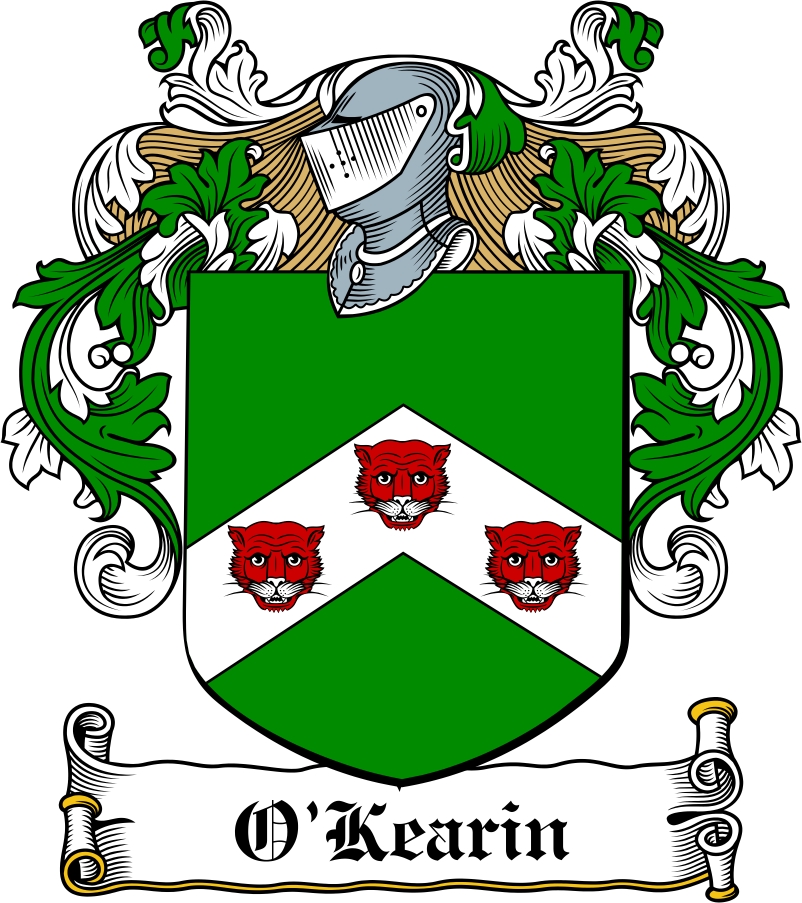 Thumbnail O‘Kearin Family Crest / Irish Coat of Arms Image Download