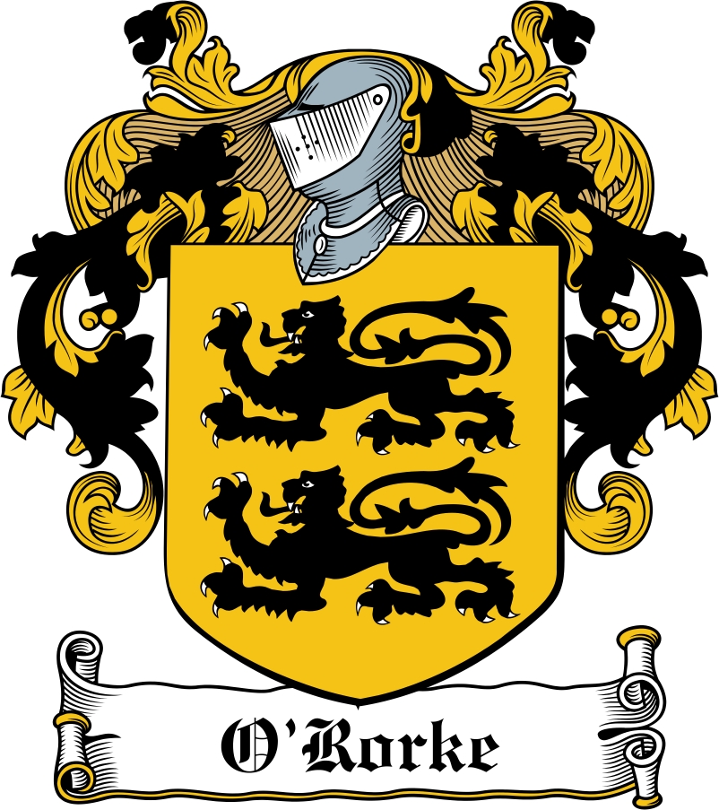 Thumbnail O‘Rorke Family Crest / Irish Coat of Arms Image Download