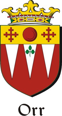 Thumbnail Orr Family Crest / Irish Coat of Arms Image Download