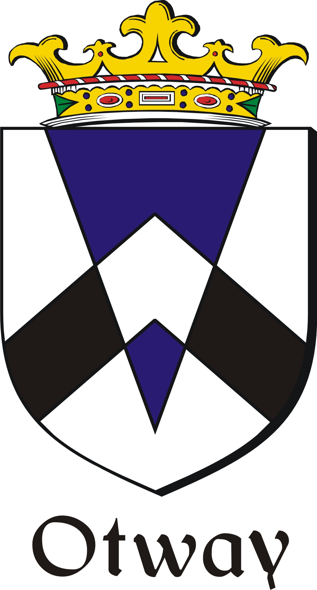 Thumbnail Otway Family Crest / Irish Coat of Arms Image Download