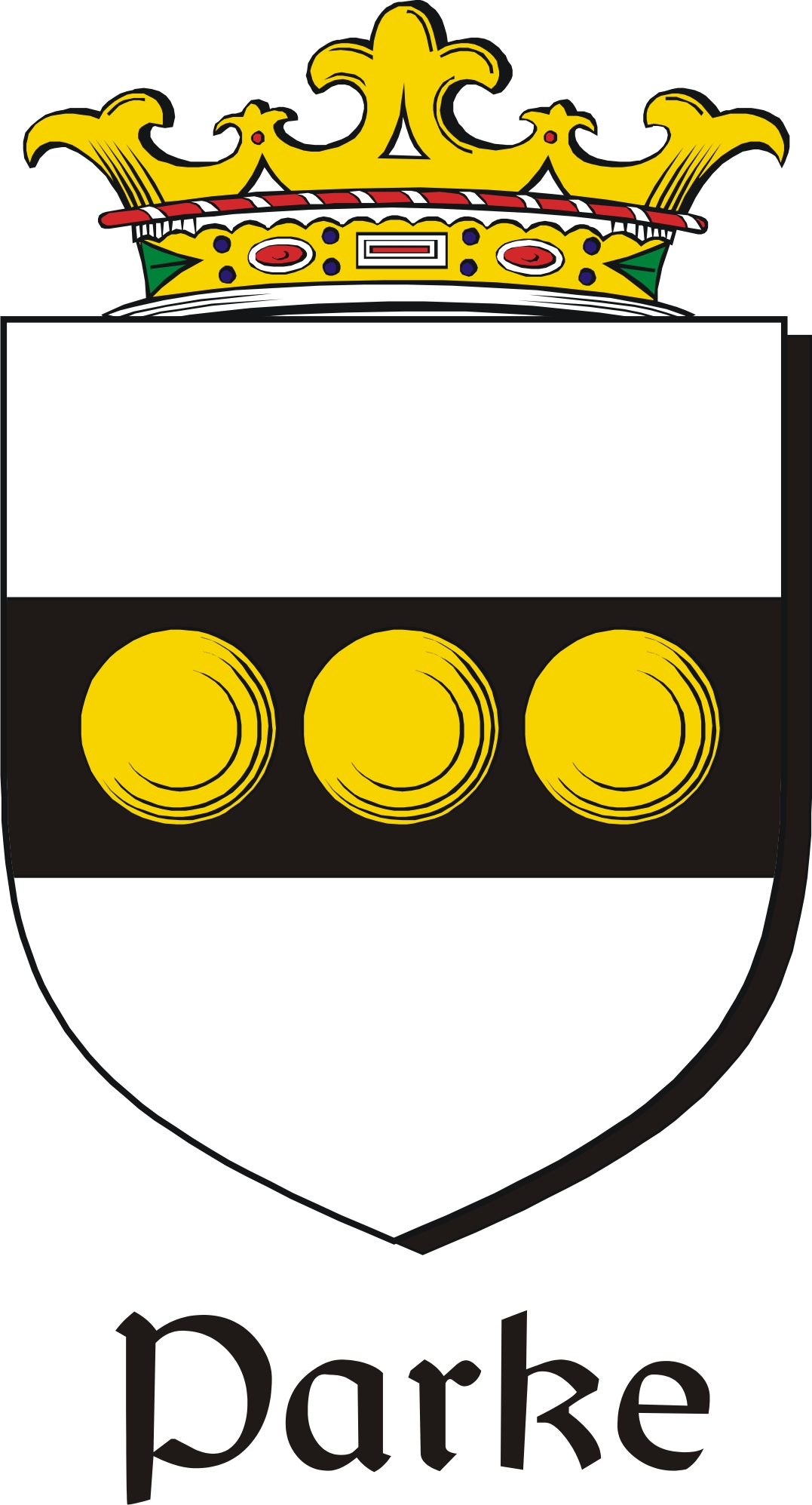 Thumbnail Parke Family Crest / Irish Coat of Arms Image Download