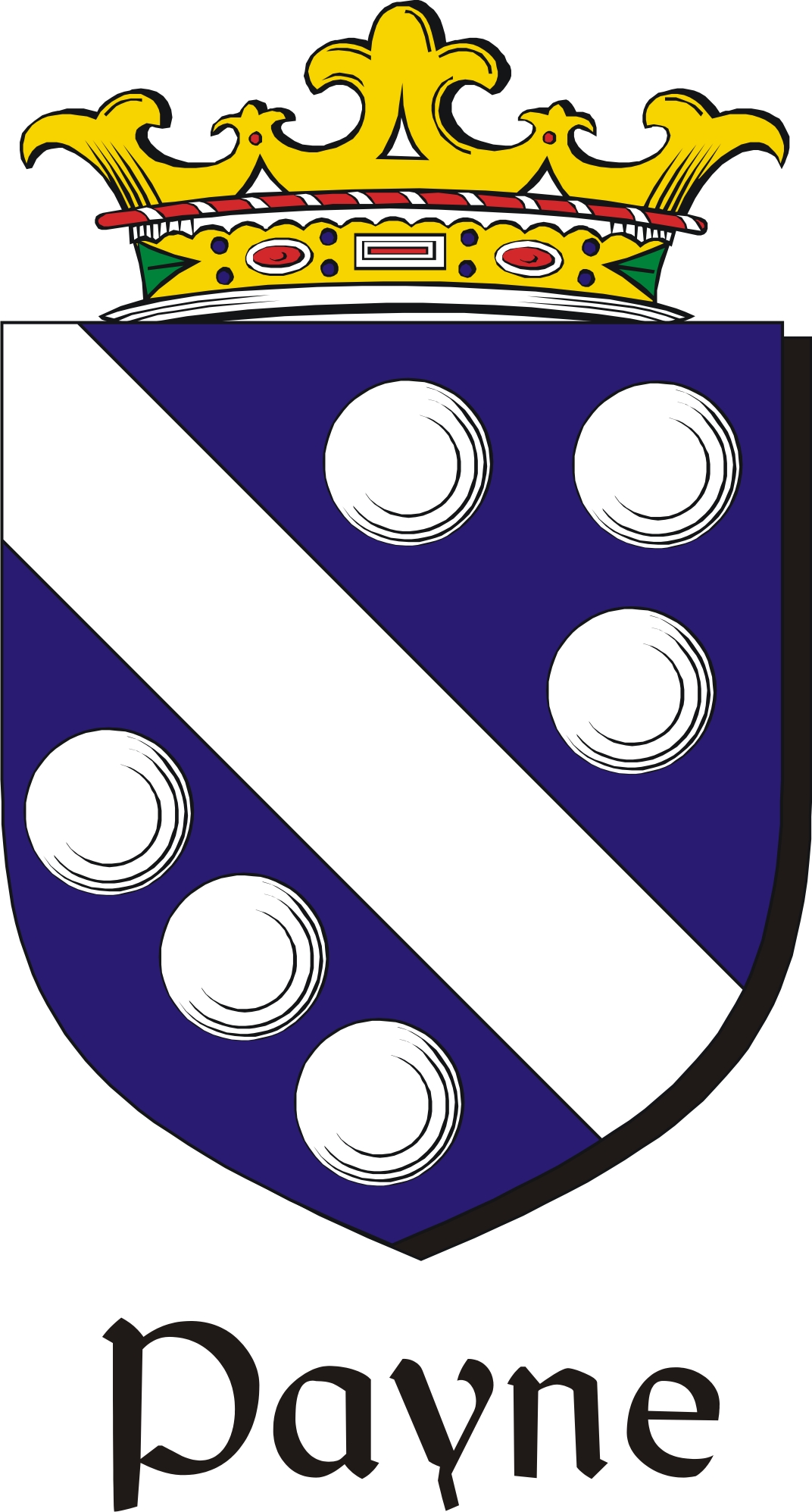 Thumbnail Payne Family Crest / Irish Coat of Arms Image Download