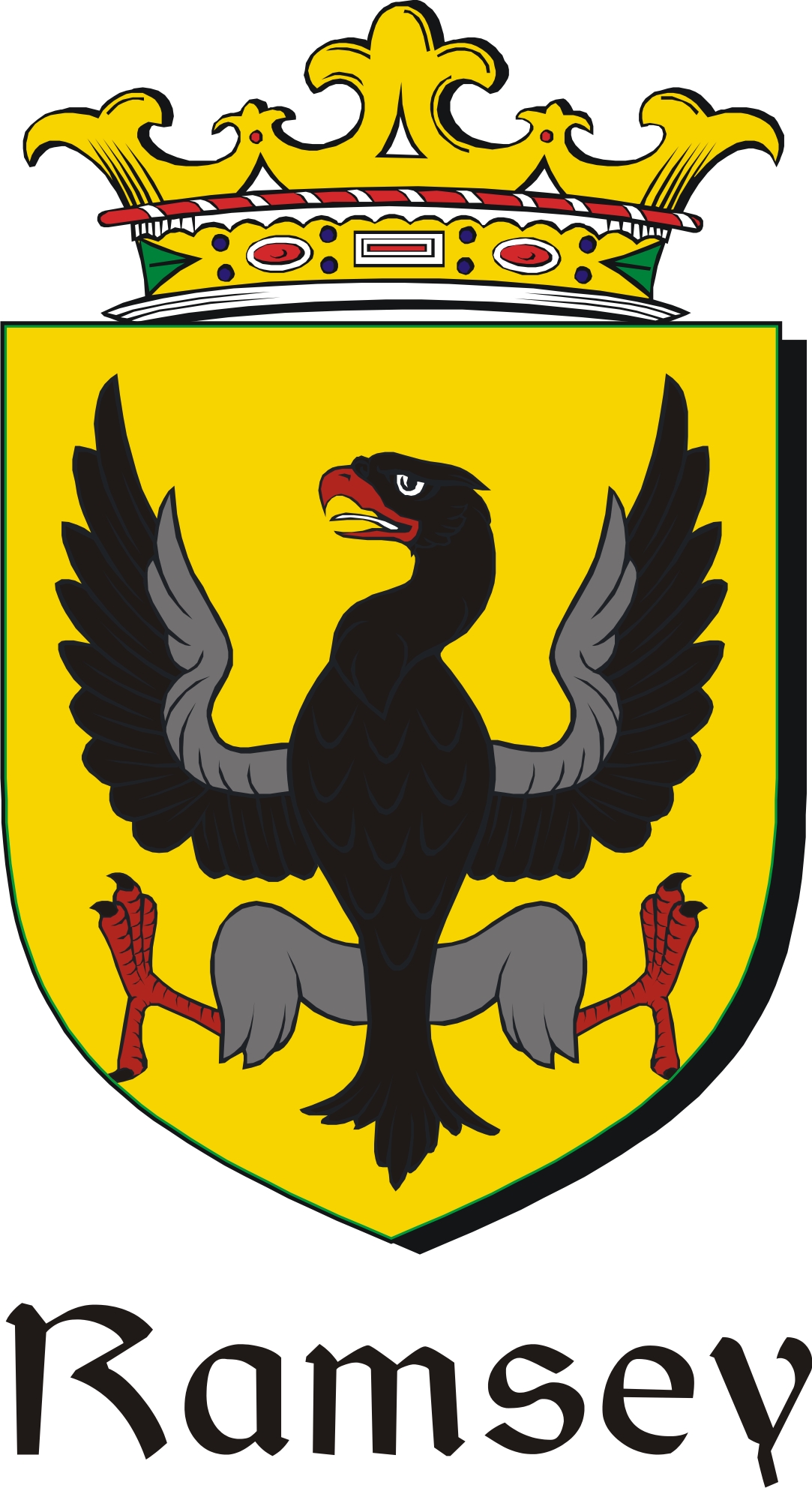 Thumbnail Ramsey Family Crest / Irish Coat of Arms Image Download