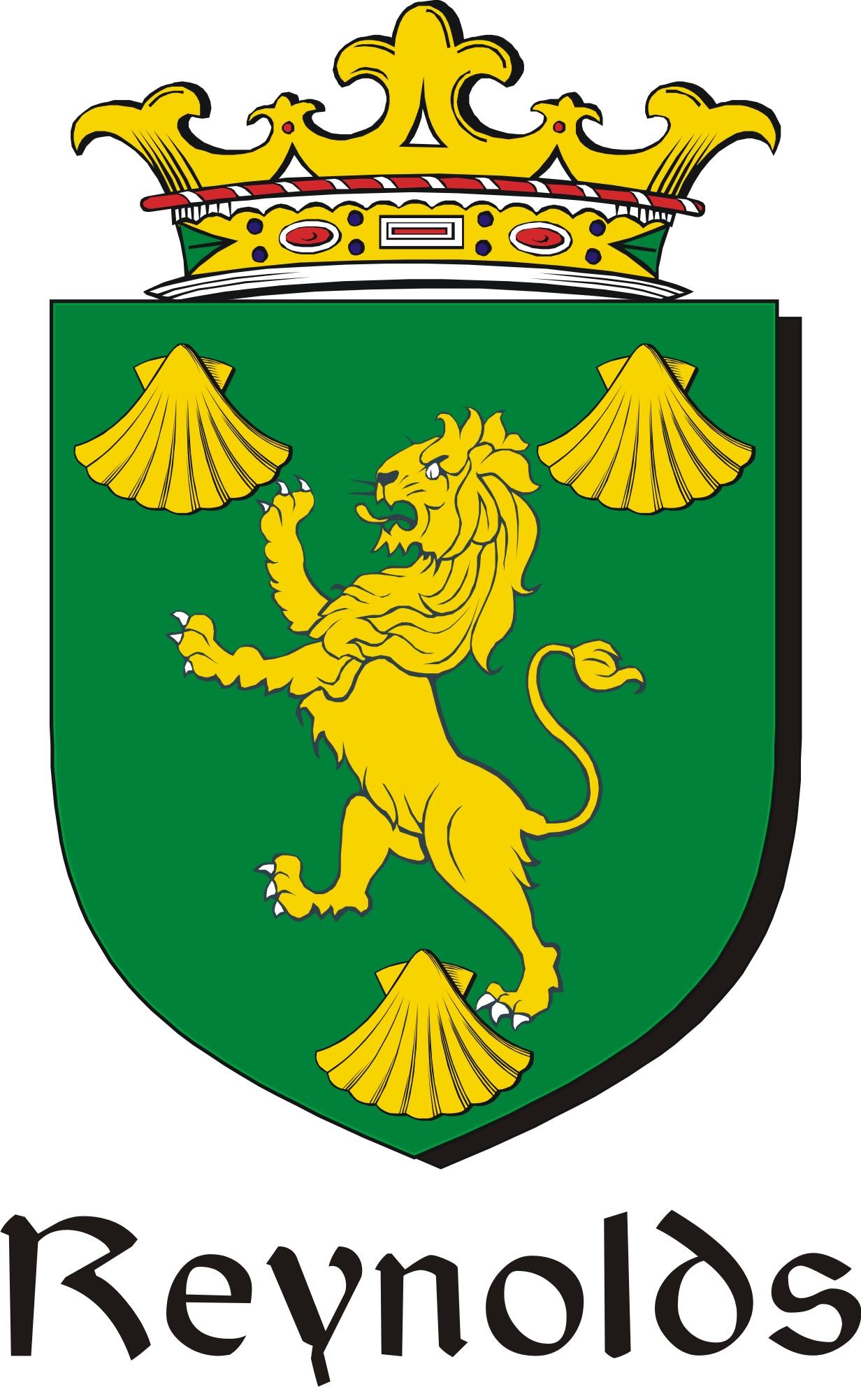 Thumbnail Reynolds Family Crest / Irish Coat of Arms Image Download