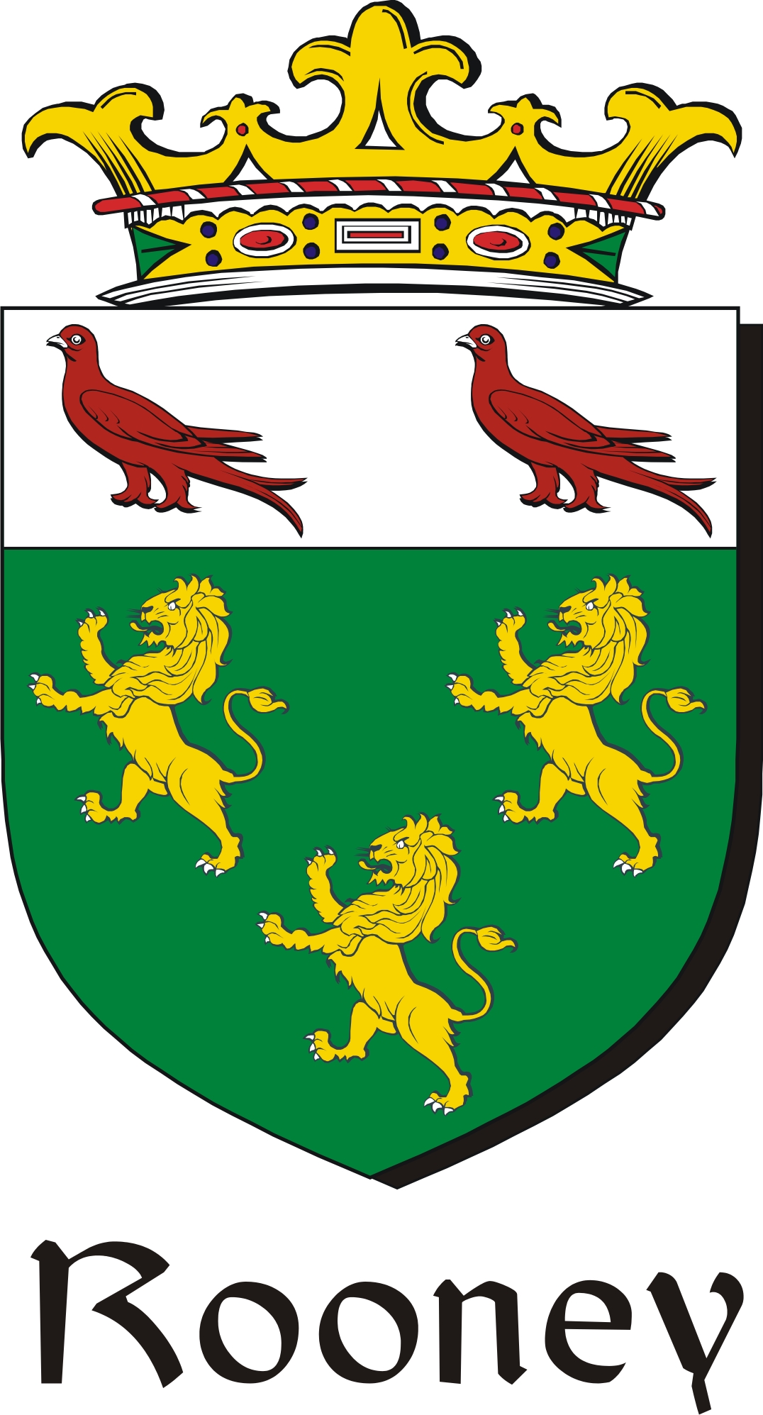 Thumbnail Rooney Family Crest / Irish Coat of Arms Image Download