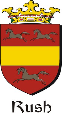 Thumbnail Rush Family Crest / Irish Coat of Arms Image Download