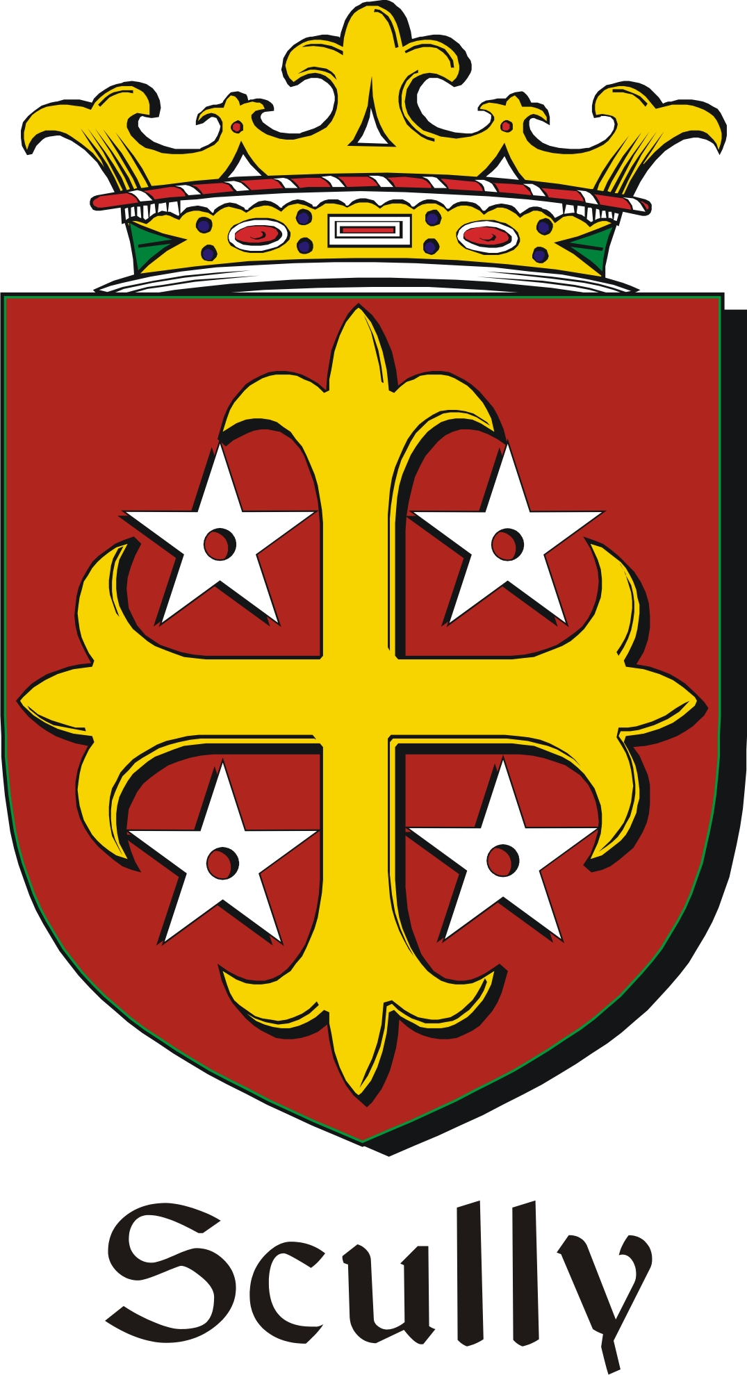 Thumbnail Scully Family Crest / Irish Coat of Arms Image Download