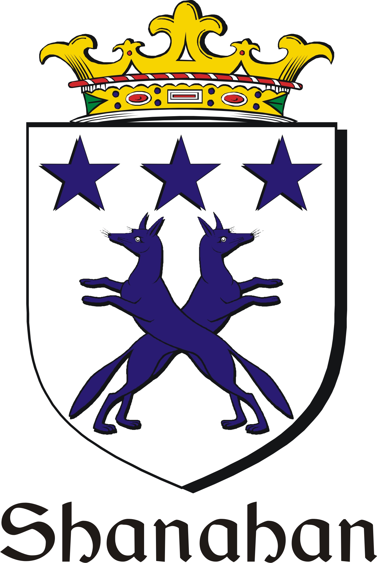 Thumbnail Shanahan Family Crest / Irish Coat of Arms Image Download