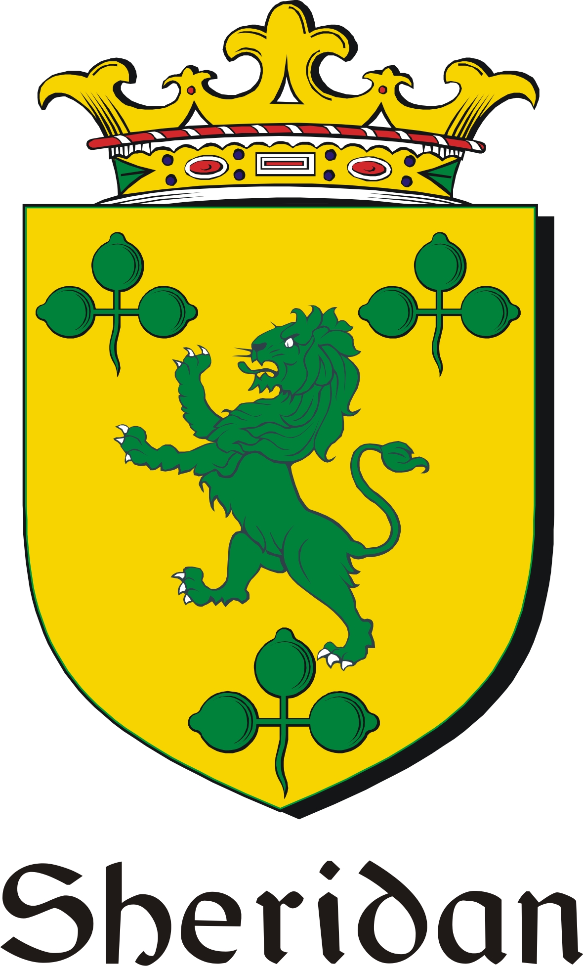 Thumbnail Sheridan Family Crest / Irish Coat of Arms Image Download