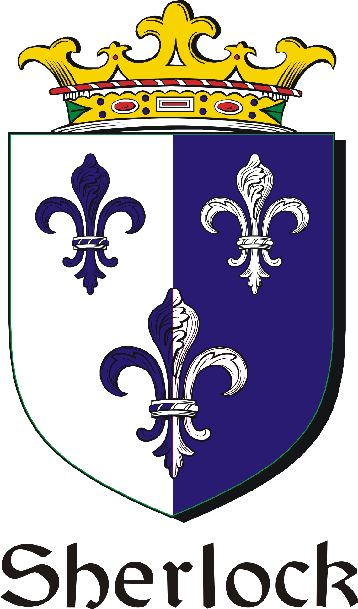 Thumbnail Sherlock Family Crest / Irish Coat of Arms Image Download