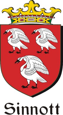 Thumbnail Sinnott Family Crest / Irish Coat of Arms Image Download