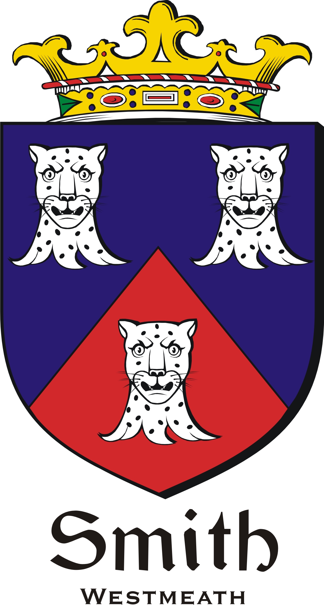 Thumbnail Smith-Wesmth Family Crest / Irish Coat of Arms Image Download