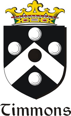 Thumbnail Timmons Family Crest / Irish Coat of Arms Image Download