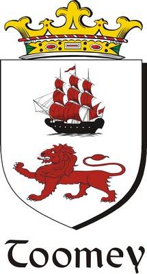 Thumbnail Toomey Family Crest / Irish Coat of Arms Image Download