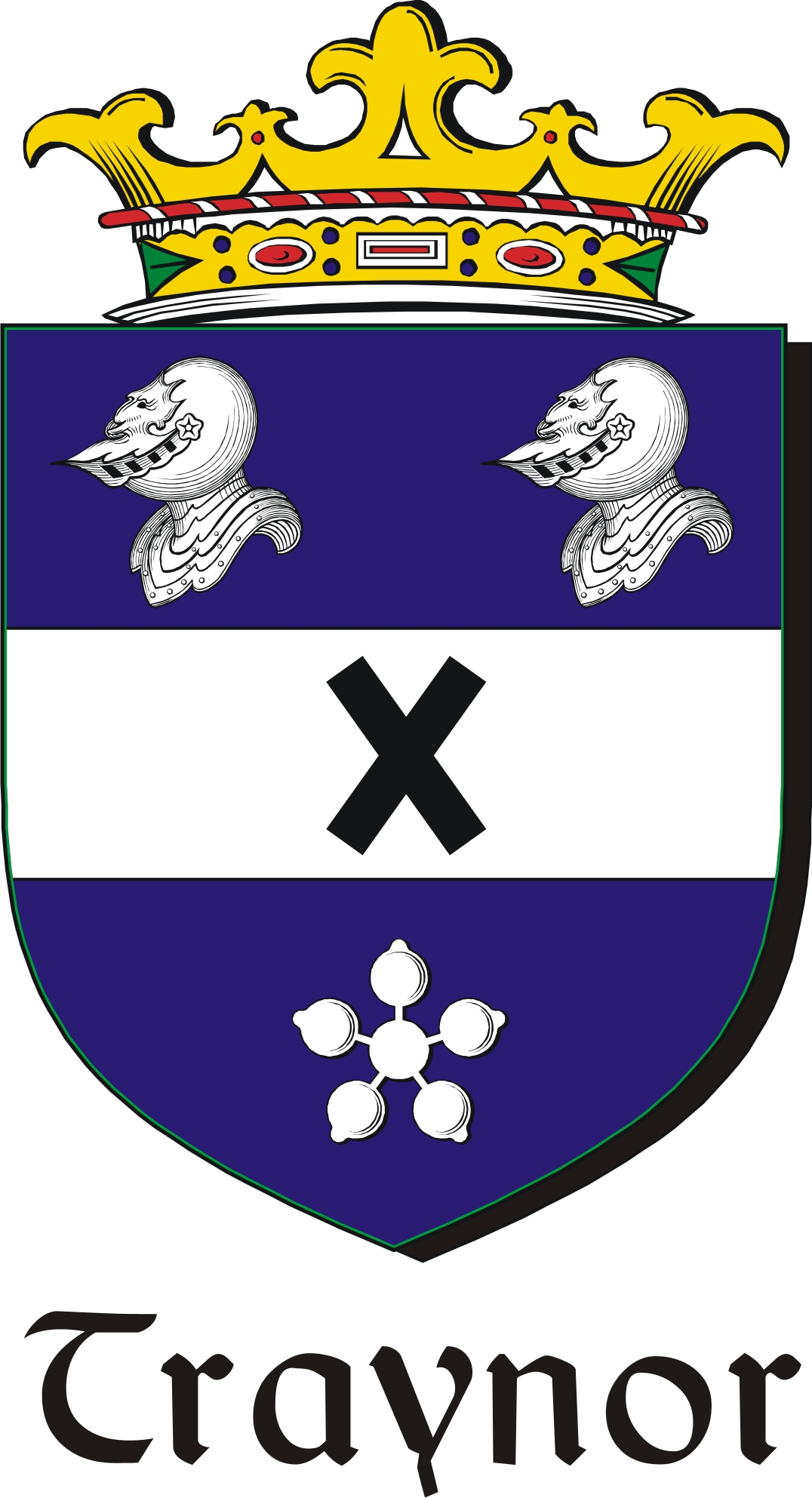Thumbnail Traynor Family Crest / Irish Coat of Arms Image Download