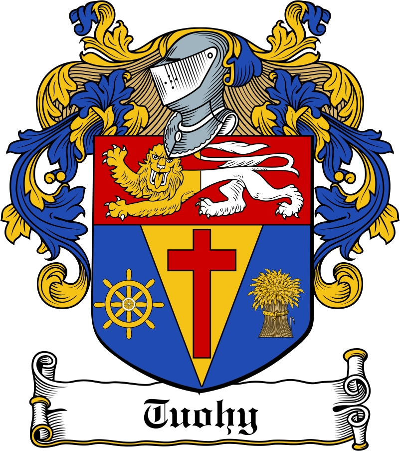 Thumbnail Tuohy Family Crest / Irish Coat of Arms Image Download