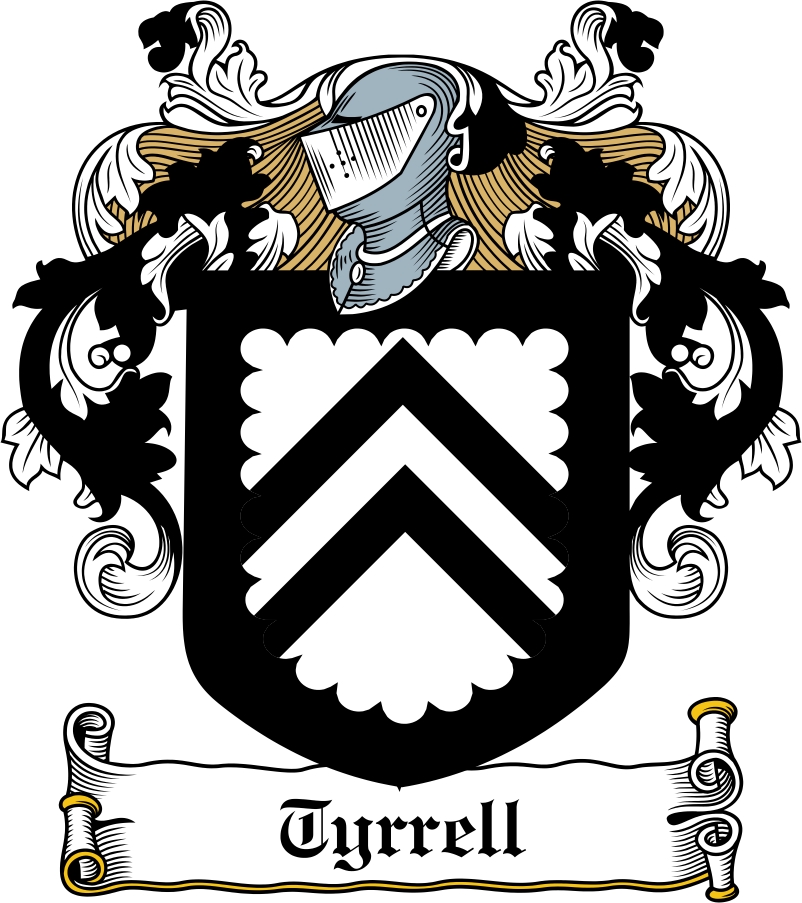 Thumbnail Tyrrell Family Crest / Irish Coat of Arms Image Download
