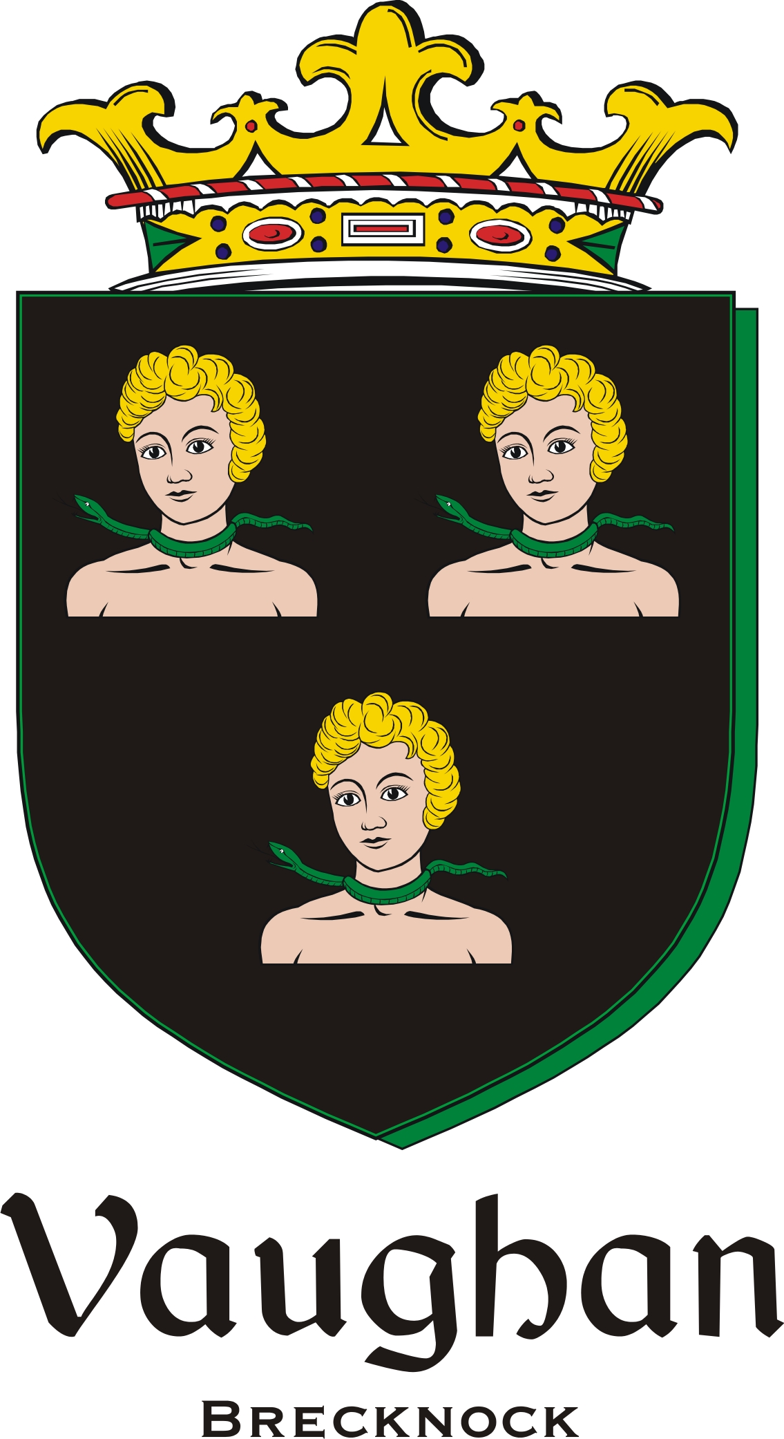 Thumbnail Vaughan2 Family Crest / Irish Coat of Arms Image Download