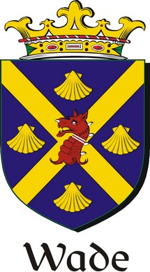 Thumbnail Wade Family Crest / Irish Coat of Arms Image Download