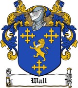 Thumbnail Wall Family Crest / Irish Coat of Arms Image Download