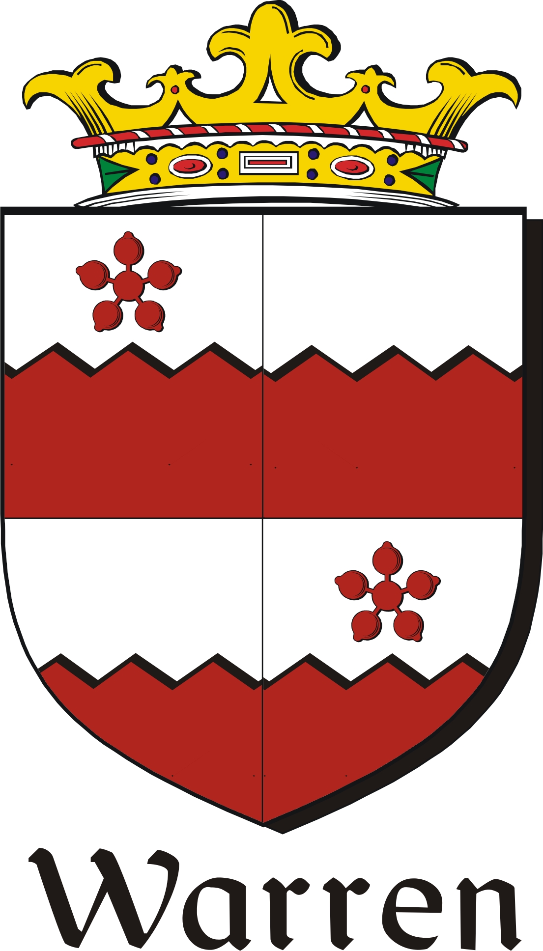 Thumbnail Warren-2 Family Crest / Irish Coat of Arms Image Download