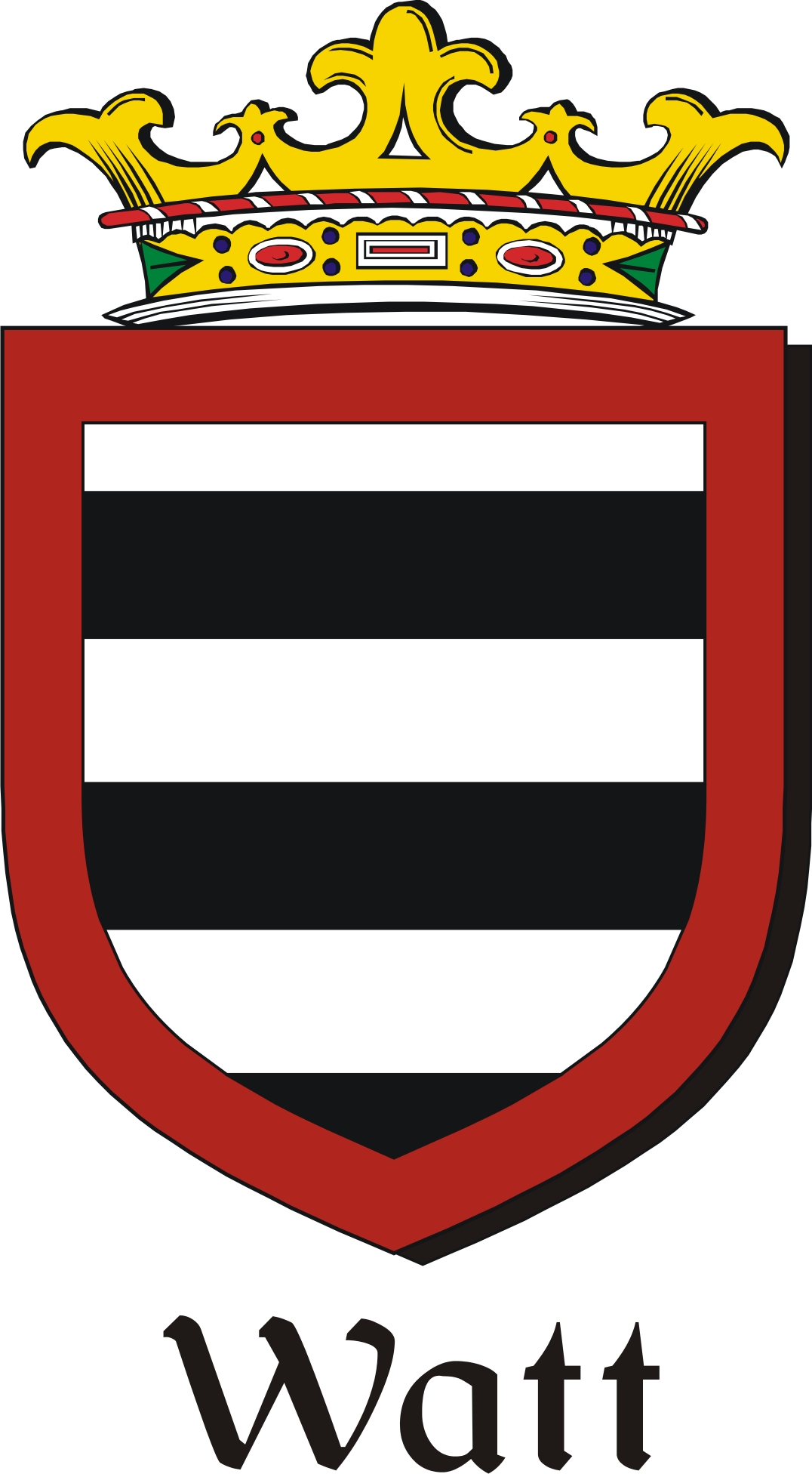 Thumbnail Watt Family Crest / Irish Coat of Arms Image Download