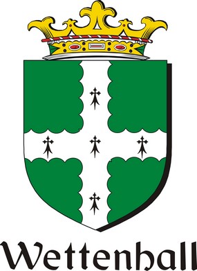 Thumbnail Wettenhall Family Crest / Irish Coat of Arms Image Download