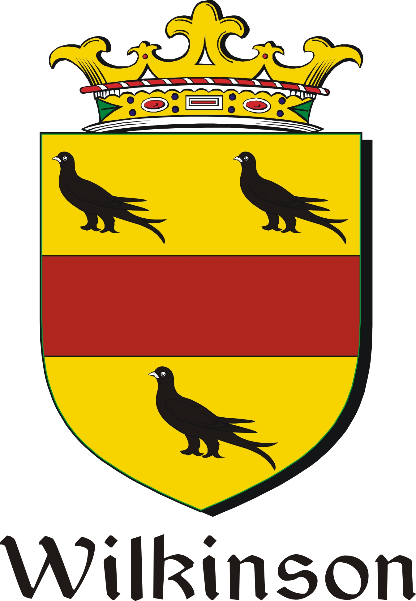 Thumbnail Wilkinson Family Crest / Irish Coat of Arms Image Download