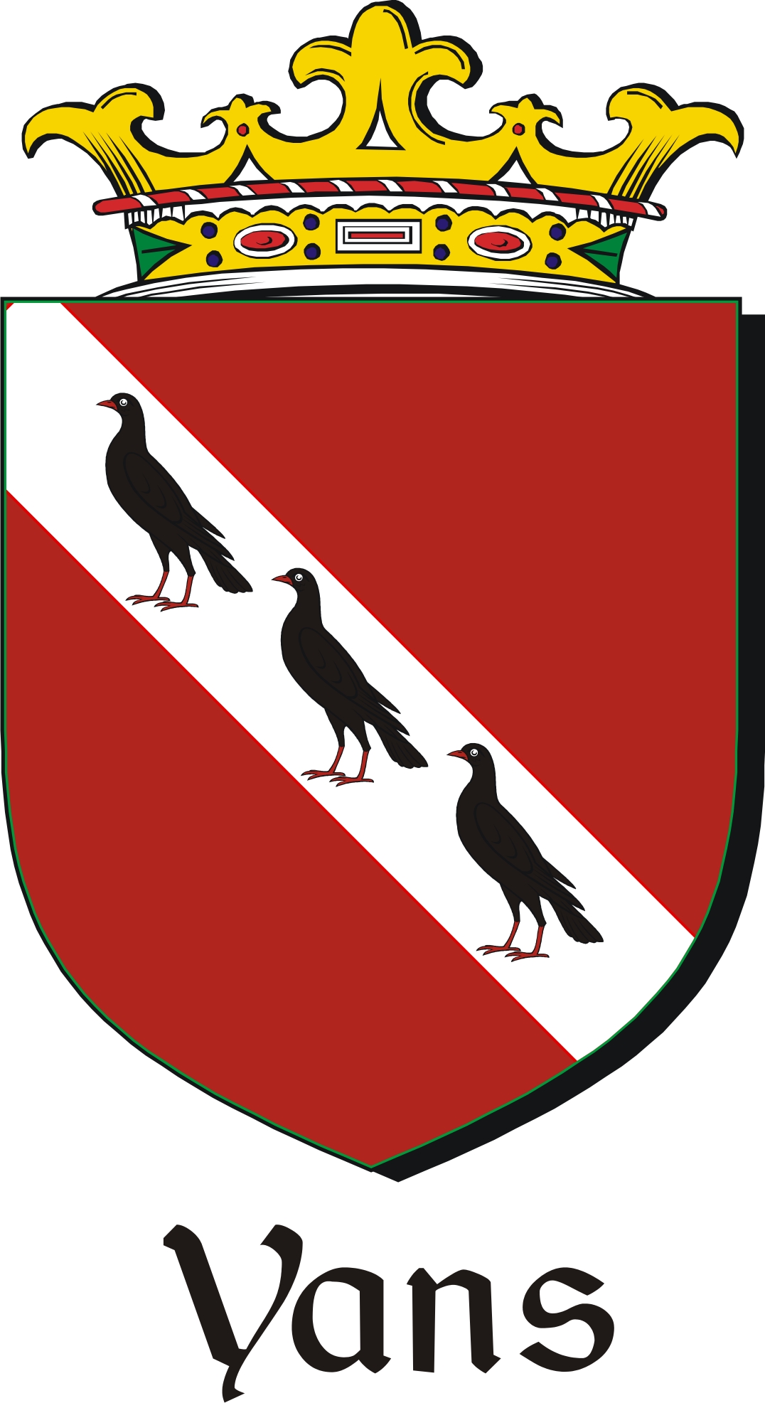 Thumbnail Yans Family Crest / Irish Coat of Arms Image Download
