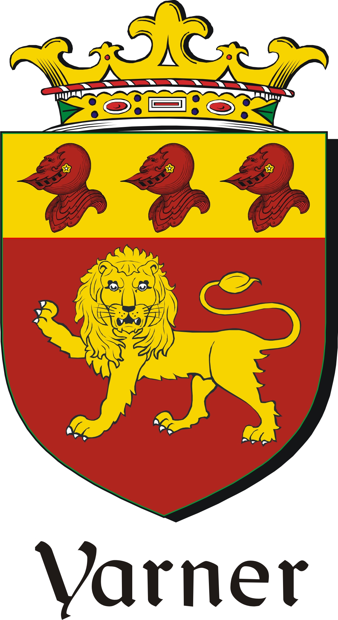 Thumbnail Yarner Family Crest / Irish Coat of Arms Image Download