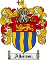 Thumbnail Allenson Family Crest Allenson Coat of Arms Digital Download