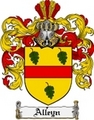 Thumbnail Alleyn Family Crest  Alleyn Coat of Arms