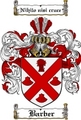 Thumbnail Barber Family Crest  Barber Coat of Arms