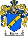 Thumbnail Bender Family Crest  Bender Coat of Arms