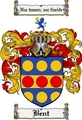Thumbnail Bent Family Crest Bent Coat of Arms Digital Download