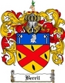 Thumbnail Berril Family Crest Berril Coat of Arms Digital Download