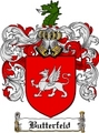 Thumbnail Butterfeld Family Crest Butterfeld Coat of Arms Digital Download