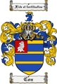 Thumbnail Cox Family Crest Cox Coat of Arms Digital Download Thumbnail Cox Family Crest Cox Coat of Arms Digital Download