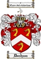 Thumbnail Denham Family Crest Denham Coat of Arms Digital Download