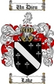 Thumbnail Lake Family Crest  Lake Coat of Arms