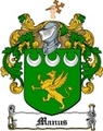 Thumbnail Manus Family Crest  Manus Coat of Arms