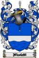 Thumbnail Nicoletti Family Crest  Nicoletti Coat of Arms Digital Download
