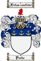 Thumbnail Packe Family Crest  Packe Coat of Arms