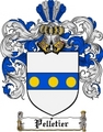 Thumbnail Pelletier Family Crest  Pelletier Coat of Arms Digital Download