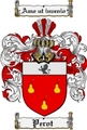 Thumbnail Perot Family Crest  Perot Coat of Arms