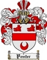 Thumbnail Ponter Family Crest  Ponter Coat of Arms