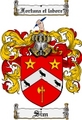 Thumbnail Sim Family Crest  Sim Coat of Arms